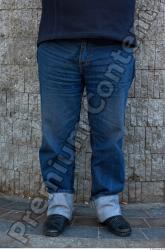 Leg Head Man Casual Jeans Slim Overweight Street photo references